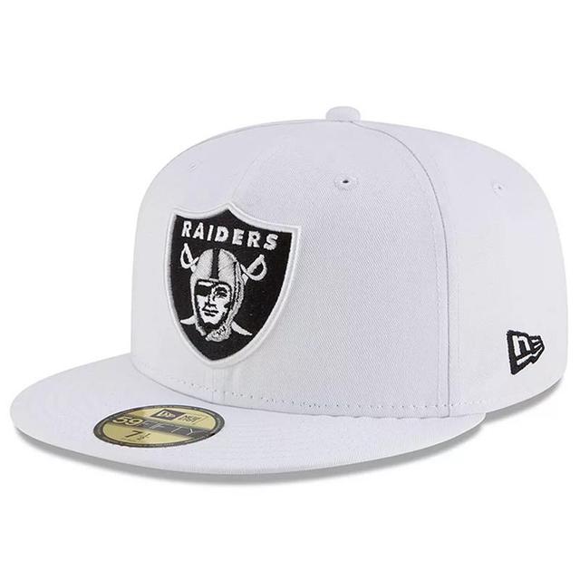 Mens New Era Oakland Raiders Team Logo Omaha 59FIFTY Fitted Hat Product Image