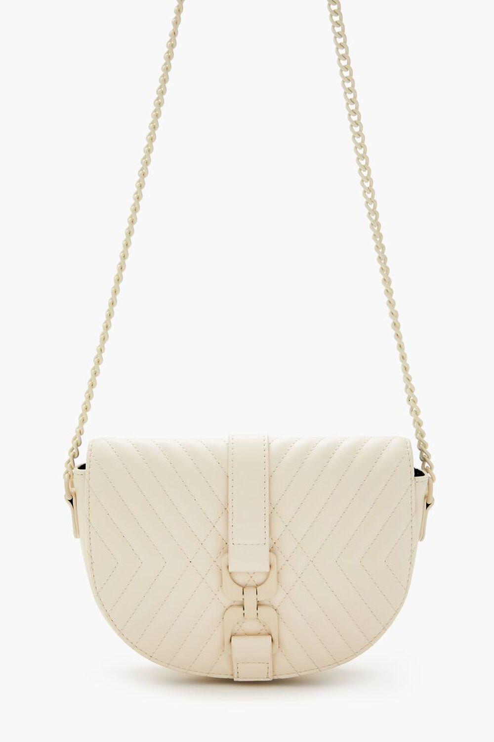 Quilted Crescent Crossbody Bag | Forever 21 Product Image