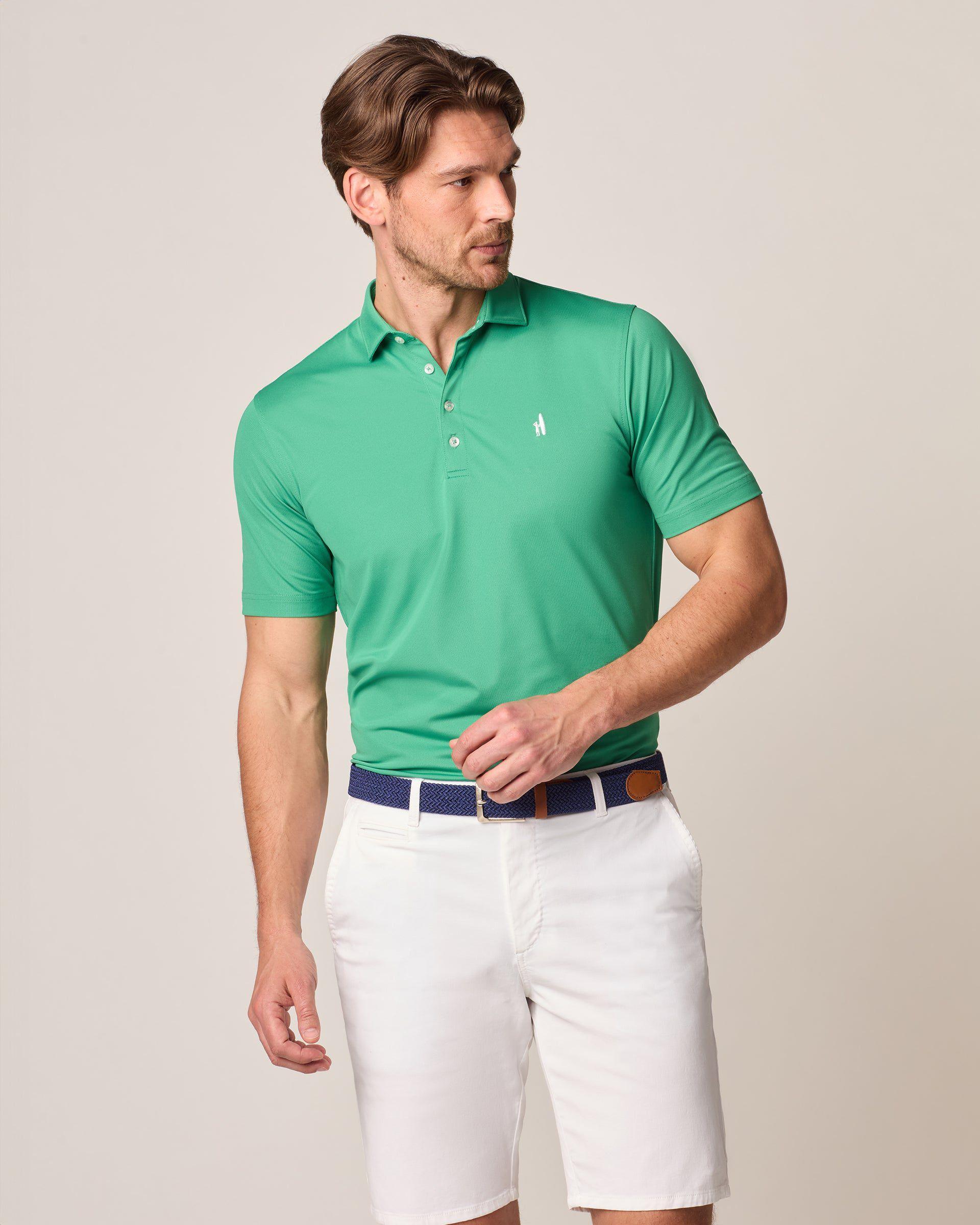 johnnie-O Fairway Solid Mesh Performance Polo Product Image