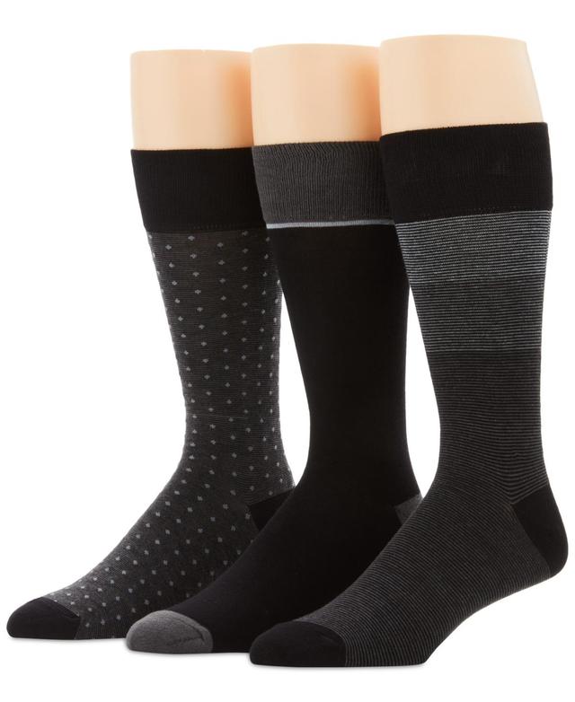 Perry Ellis 3-Pk. Mens Colorblocked Striped Socks Product Image