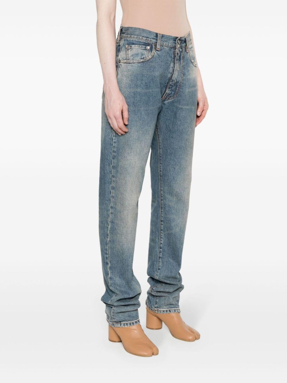 distressed straight-leg jeans Product Image