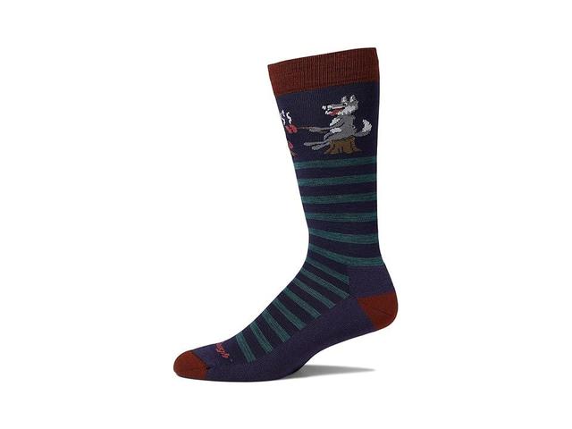 Darn Tough Vermont Wild Life Crew Lightweight with Cushion (Blackberry) Men's Crew Cut Socks Shoes Product Image