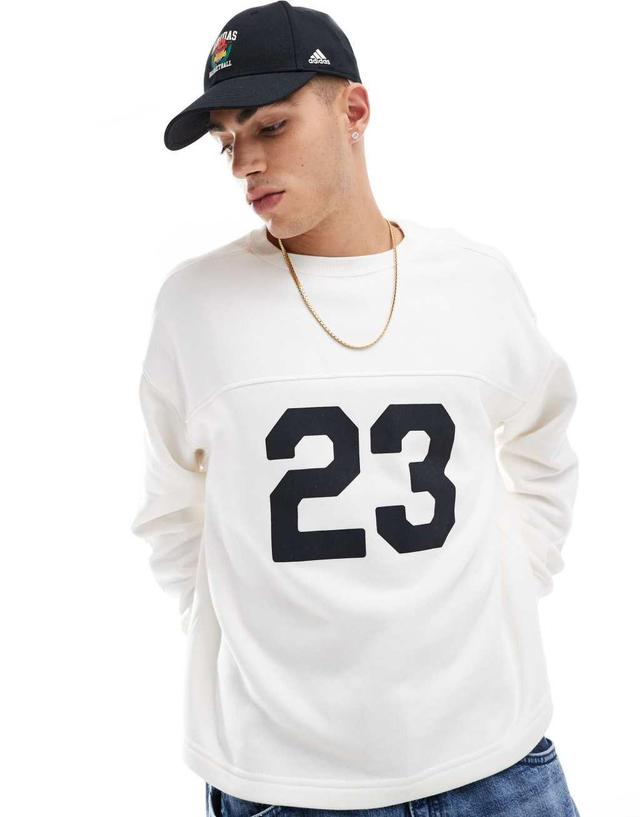 Cotton On boxy fit graphic crew sweatshirt with 23 Product Image