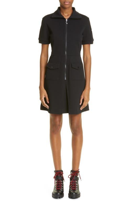 Moncler Zip Front Short Sleeve Dress Product Image