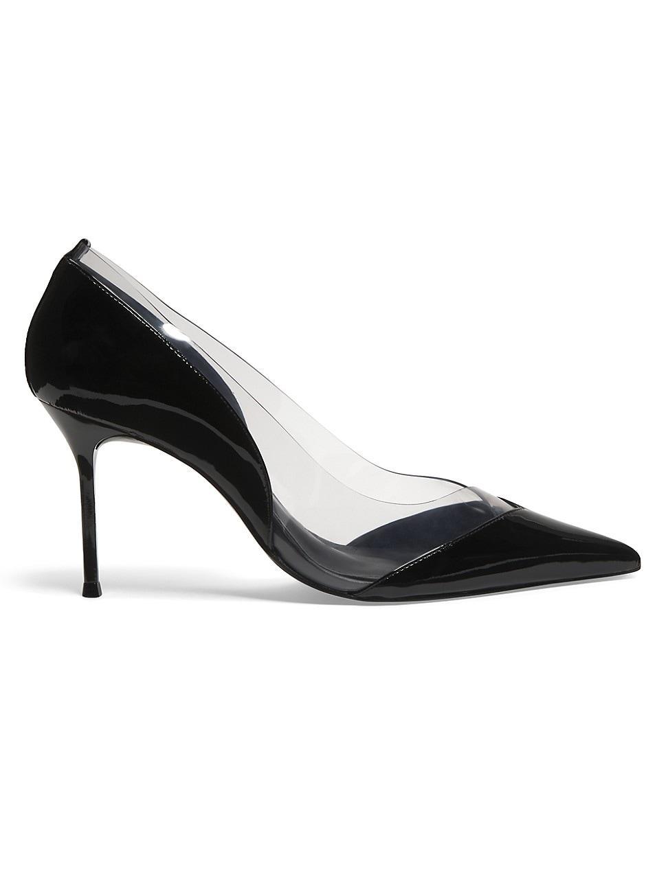 Womens Andie 90MM Patent Leather & PVC Pumps Product Image