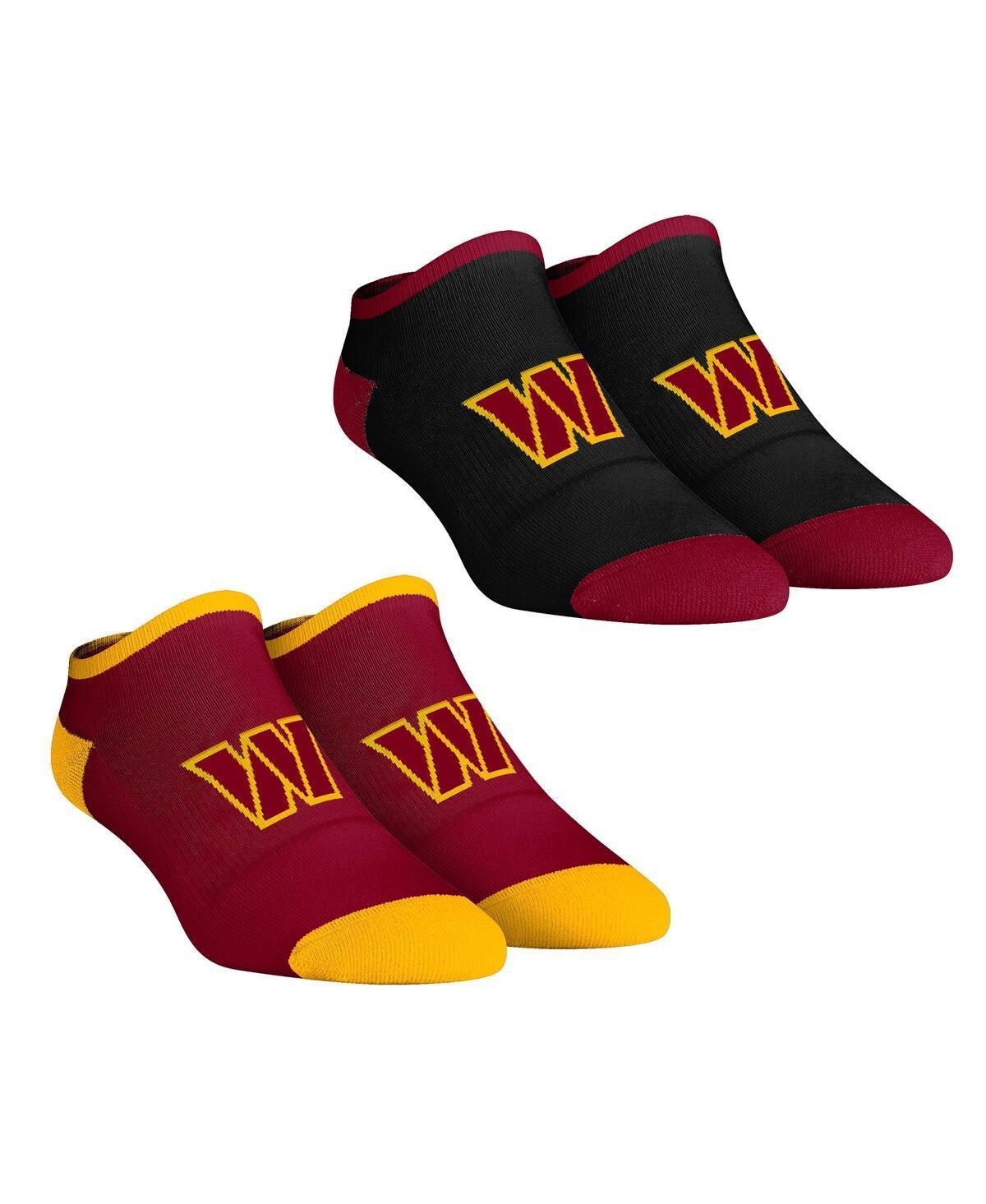 Womens Rock Em Socks Calgary Flames Core Team 2-Pack Low Cut Ankle Sock Set Product Image