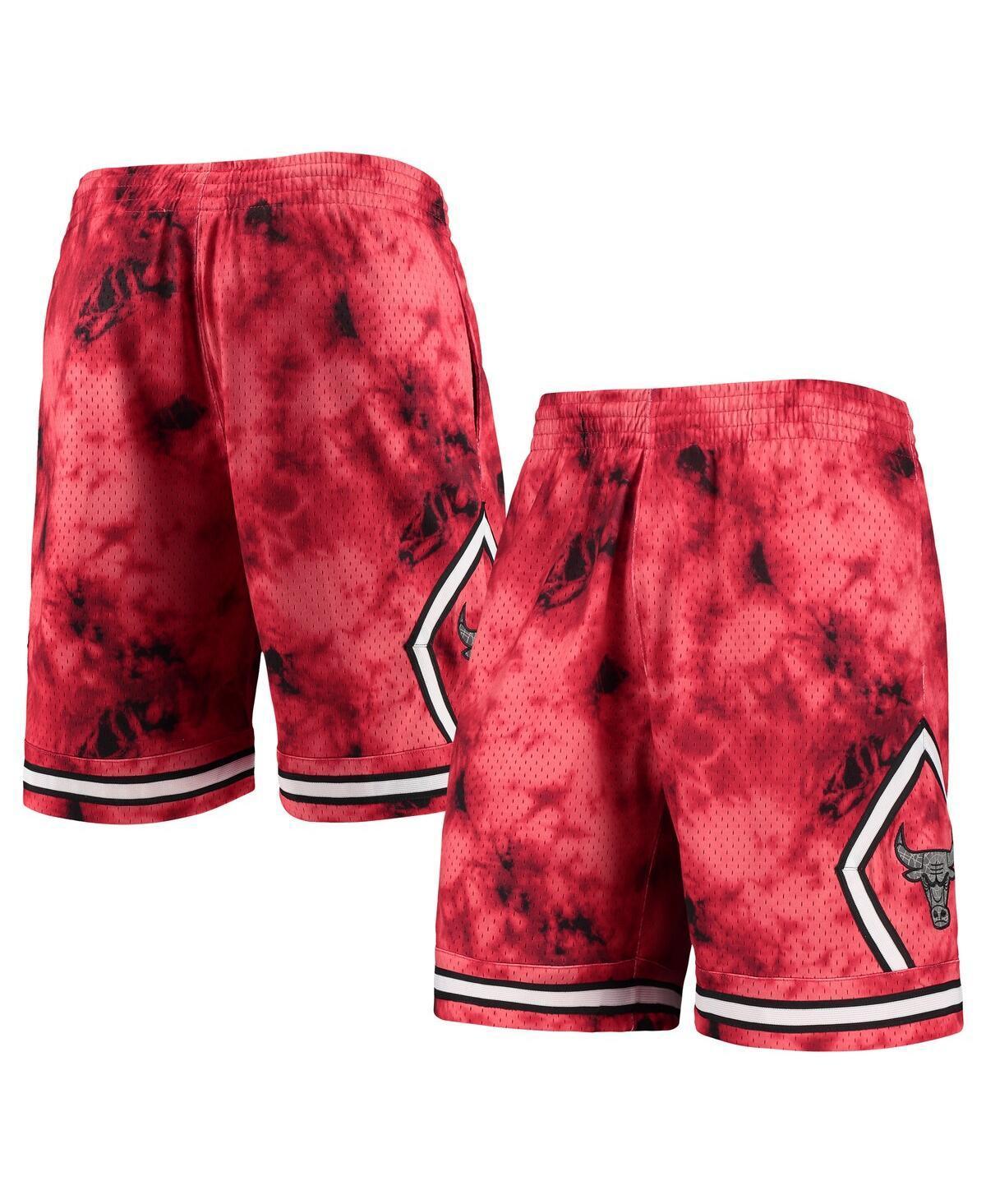 Mens Mitchell & Ness Red Chicago Bulls Hardwood Classics 1997 Galaxy Swingman Shorts Product Image