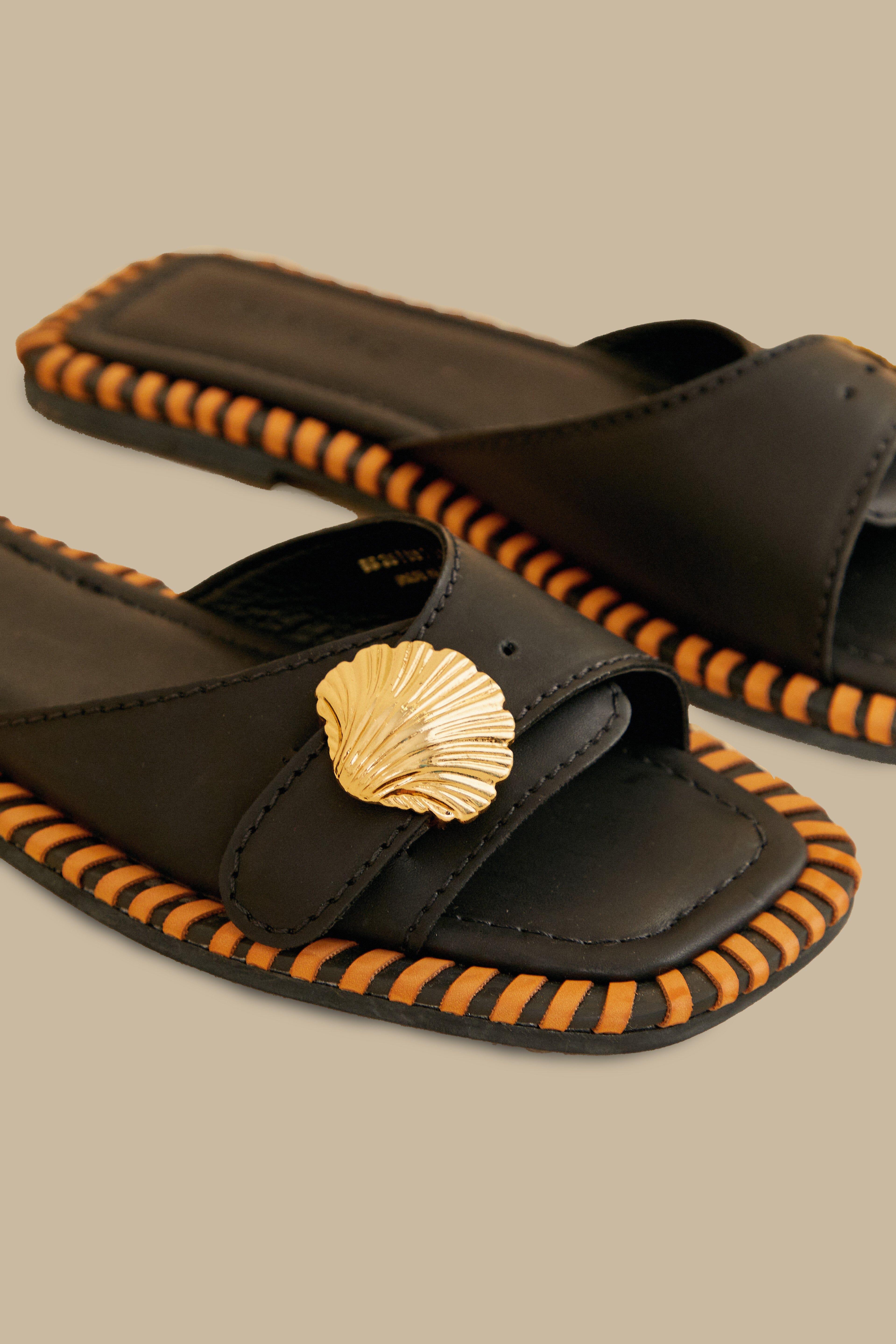 Black Sandal Slipper Product Image