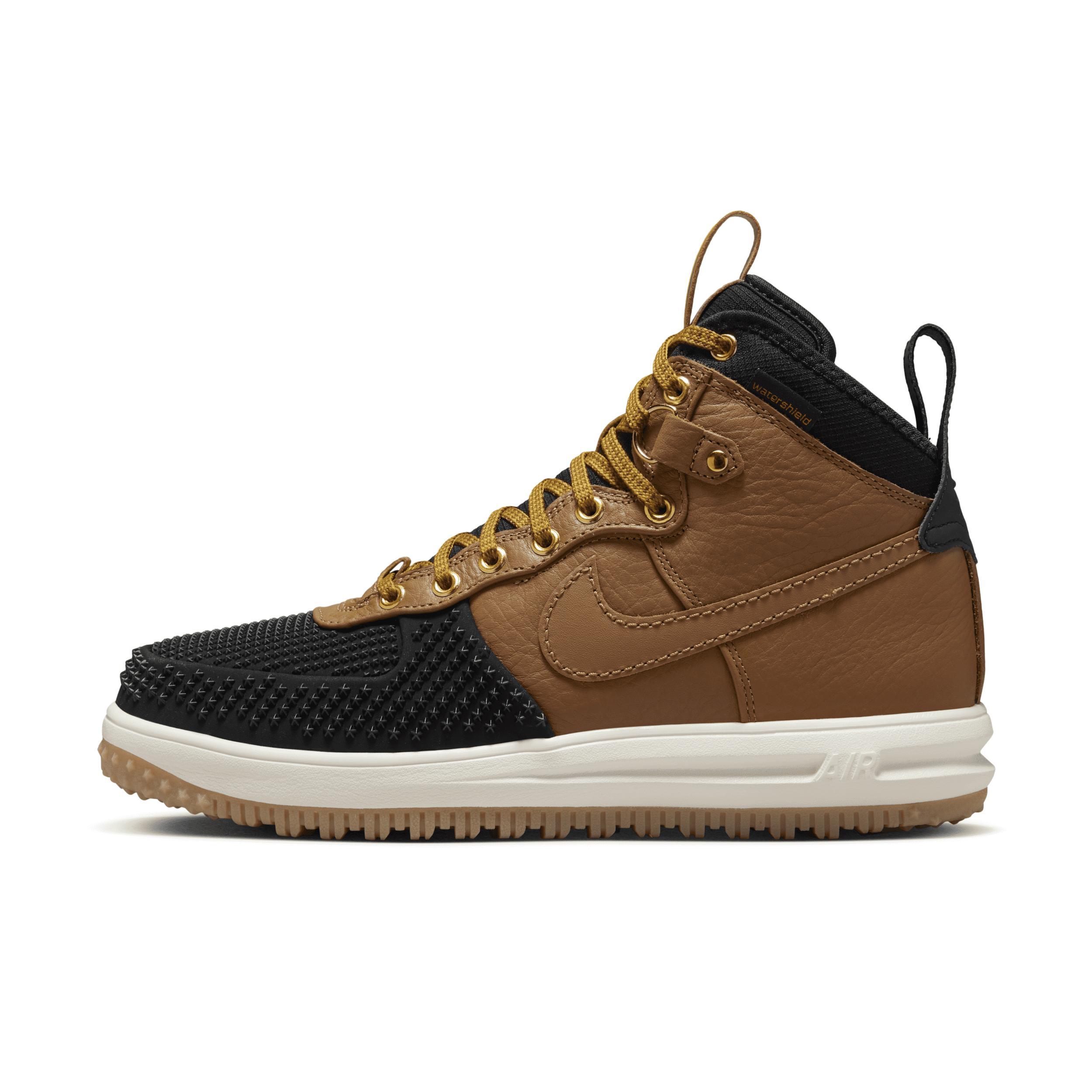 Nike Mens Nike Lunar Force 1 Duckboot - Mens Shoes Black/Gold/Brown Product Image