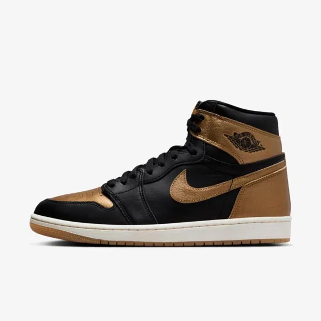 Air Jordan 1 Retro High Og Black/metallic Gold-sail Dz5485-071 Men's Product Image