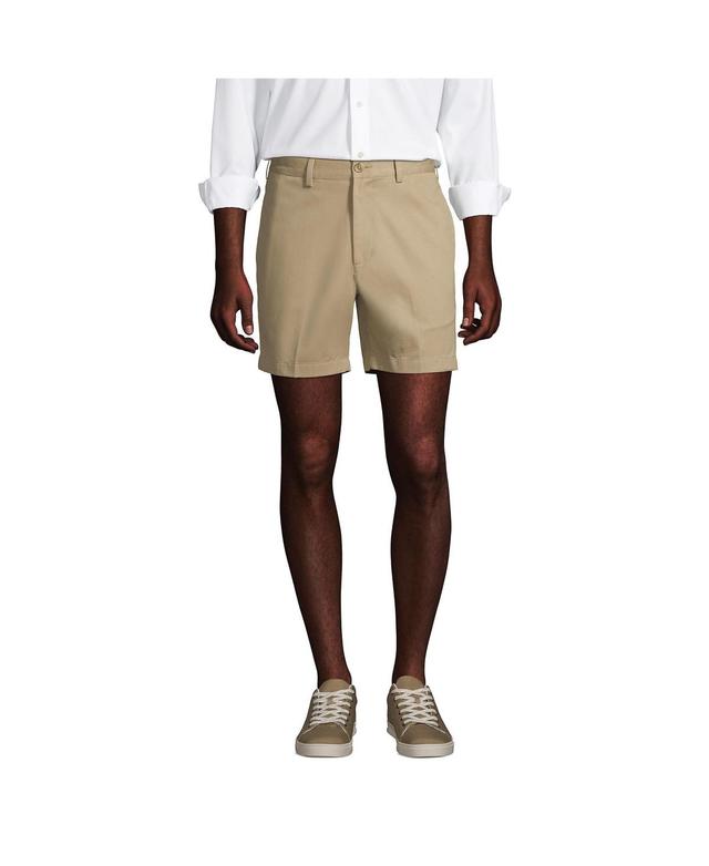 Lands End Mens Traditional Fit 6 Inch No Iron Chino Shorts Product Image