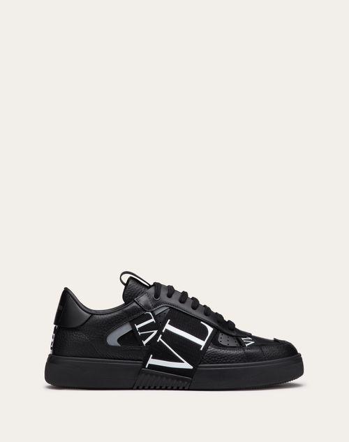 LOW-TOP CALFSKIN VL7N SNEAKER WITH BANDS Product Image