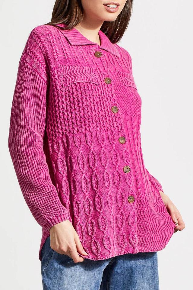 Tribal Patchwork Shacket (Pink) Product Image