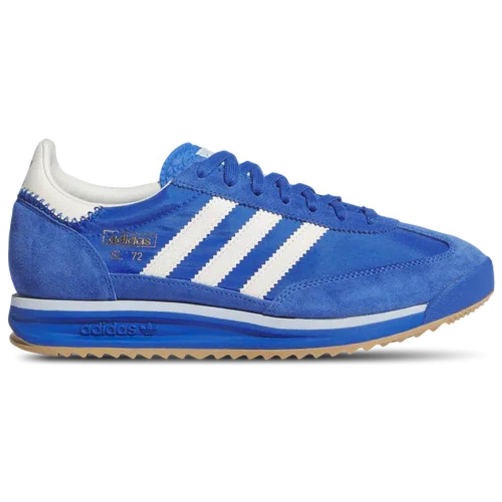 ADIDAS ORIGINALS Sl72 Rs Suede And Leather-trimmed Mesh Sneakers In Blue/white Product Image