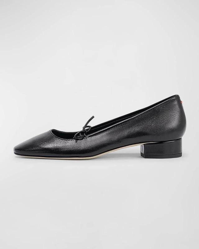 Darya Leather Flats In Black Product Image