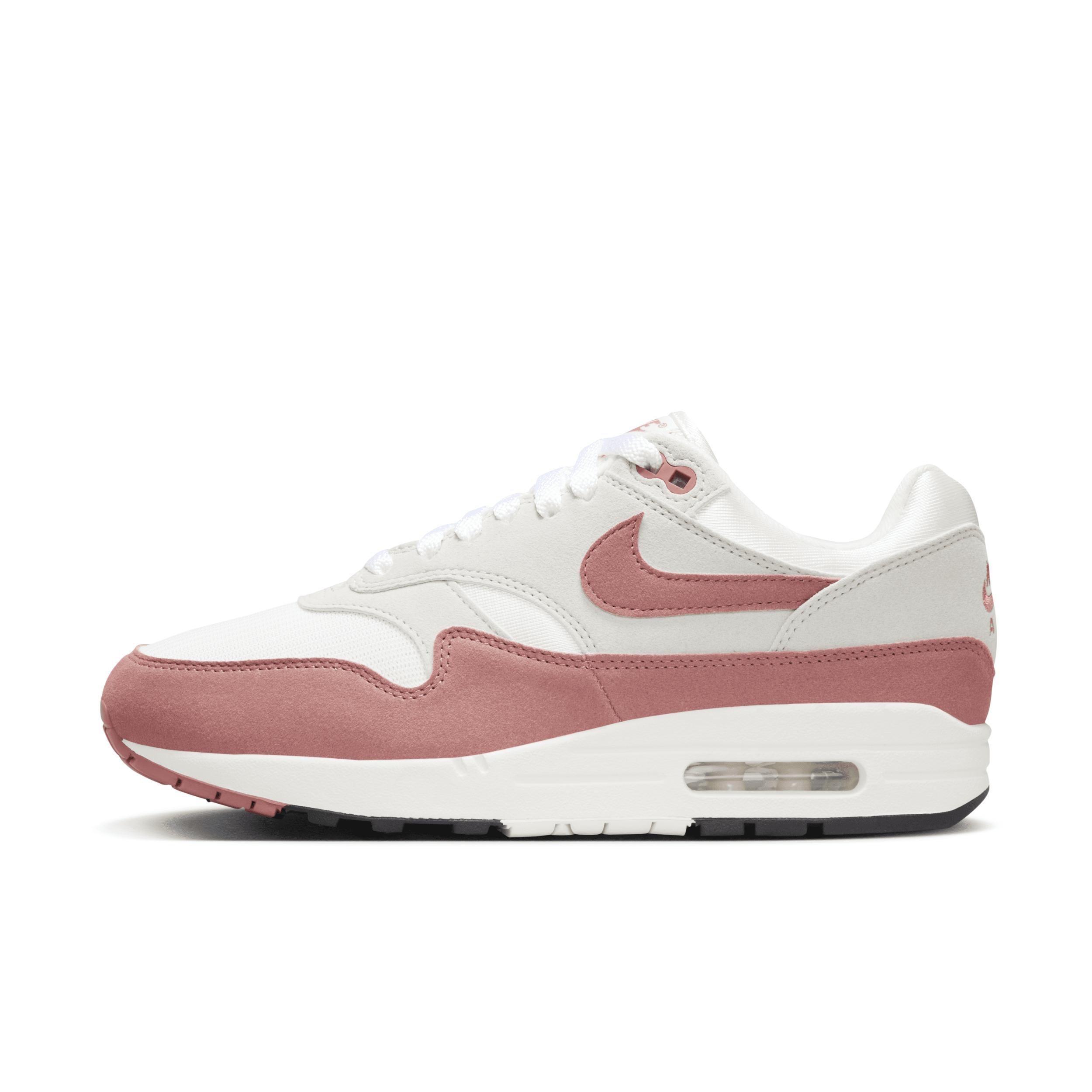 Nike Womens Air Max 1 87 - Shoes Sail/Canyon Pink/Black Product Image