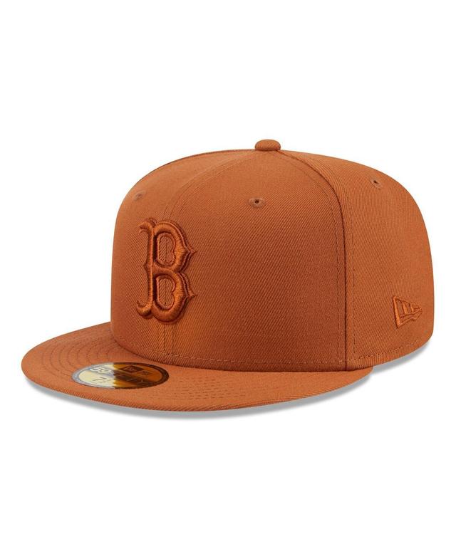 New Era Mens Brown Boston Red Sox Spring Color 59FIFTY Fitted Hat Product Image