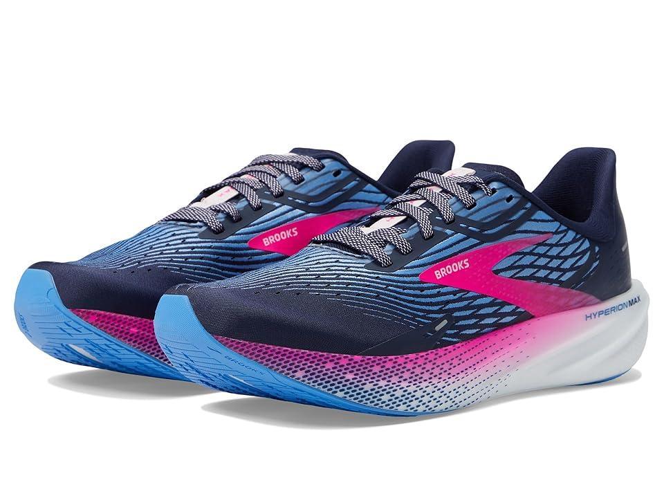 Brooks Hyperion Max (Peacoat/Marina /Pink Glo) Women's Shoes Product Image