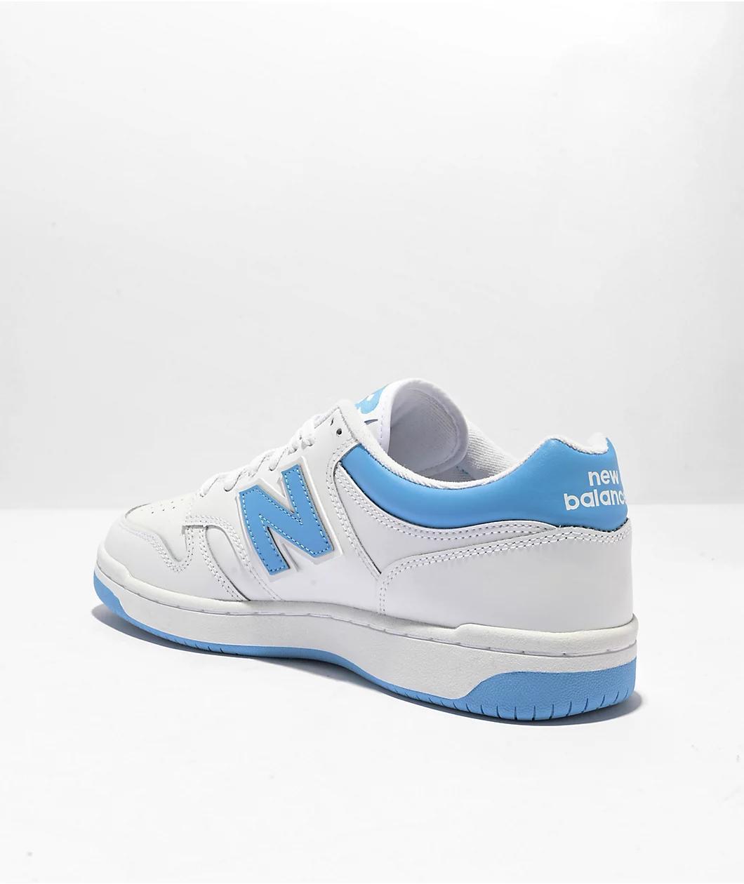 New Balance Lifestyle 480 White & Blue Shoes Product Image