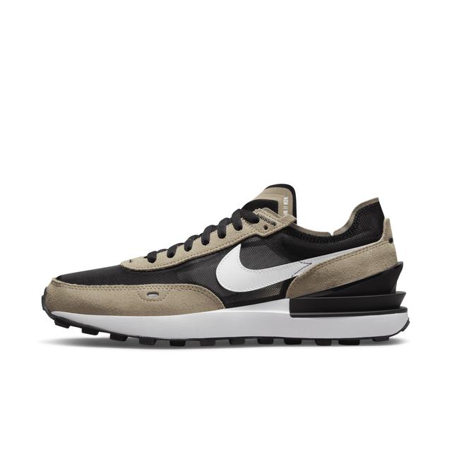 Nike Mens Nike Waffle One - Mens Running Shoes Black/White/Khaki Product Image