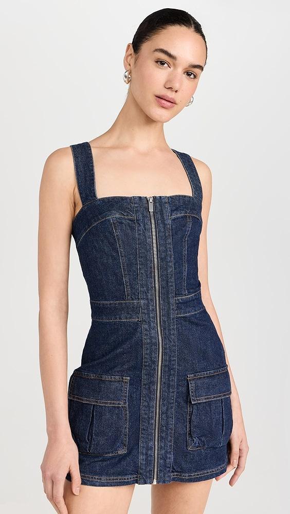 Amanda Uprichard Gage Dress In Denim | Shopbop Product Image