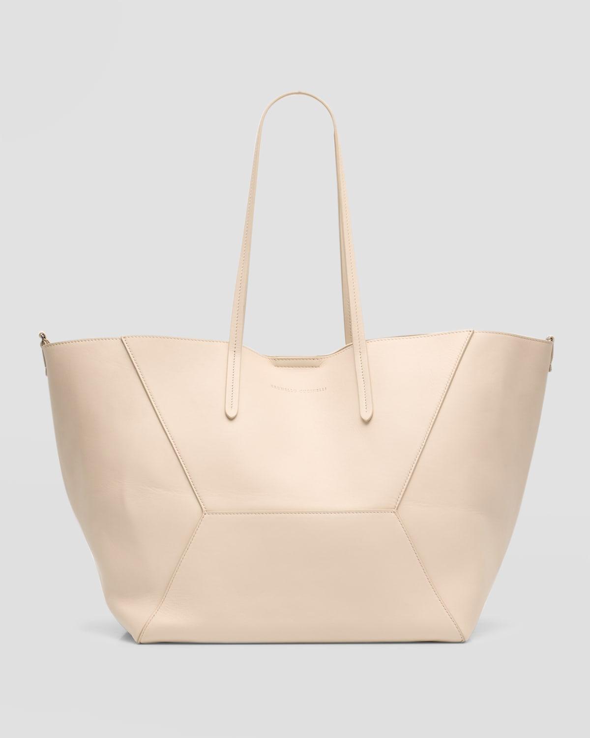 Womens Calfskin Shopper Bag With Monili Product Image