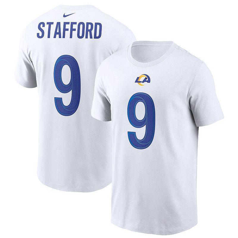 Mens Nike Matthew Stafford Los Angeles Rams Name & Number T-Shirt Product Image