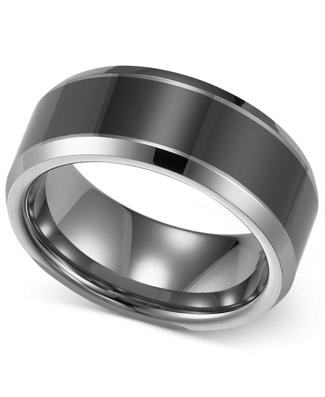 Triton Mens Tungsten Carbide and Ceramic Ring, 8mm Wedding Band Product Image