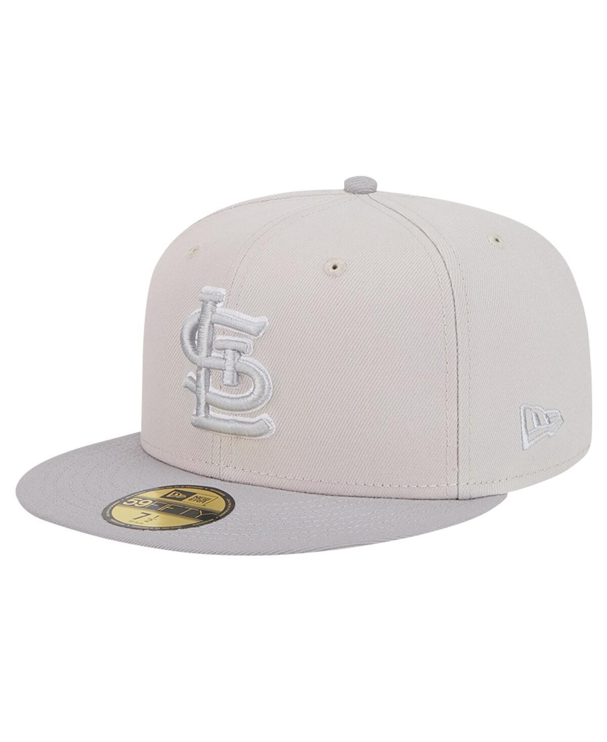 New Era Mens Khaki St. Louis Cardinals Two-Tone Color Pack 59FIFTY Fitted Hat - Khaki, Gray Product Image