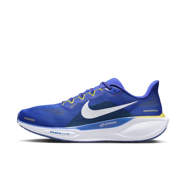 Nike Men's Pegasus 41 NFL Los Angeles Rams Road Running Shoes Product Image