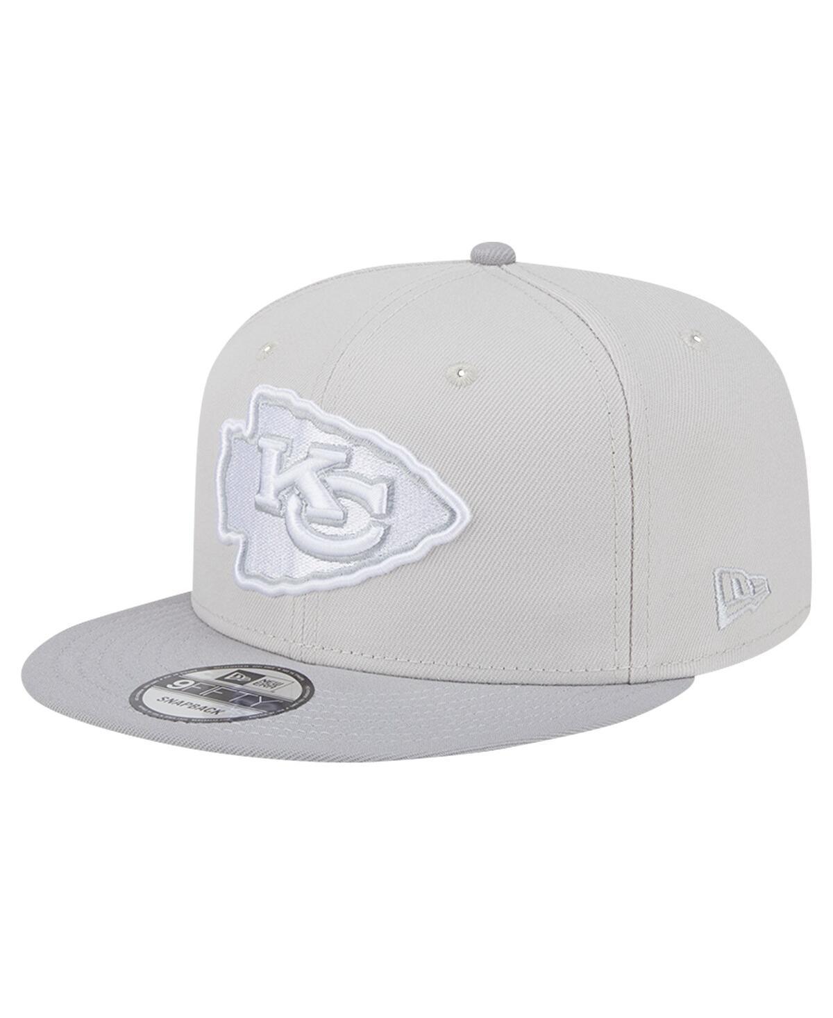 New Era Mens Stone Kansas City Chiefs Two-Tone Color Pack 9FIFTY Snapback Hat - Stone, Gray Product Image