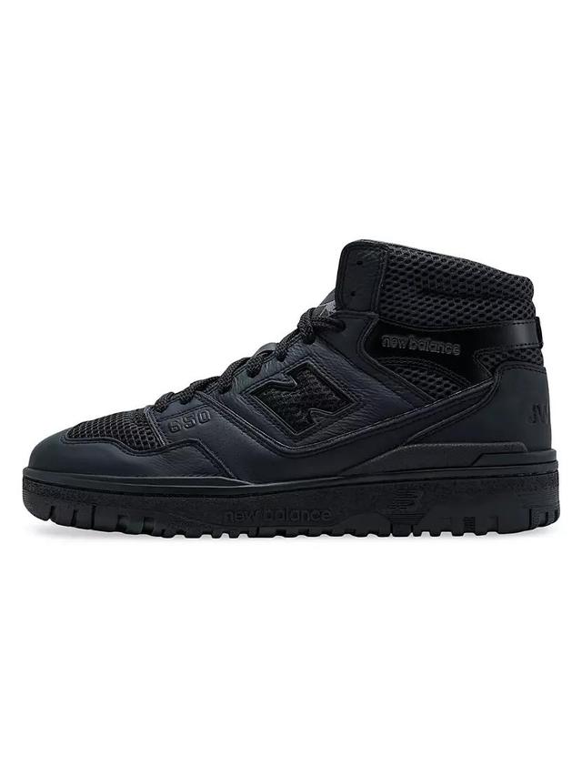 ​BB650 Leather & Mesh High-Top Sneakers Product Image