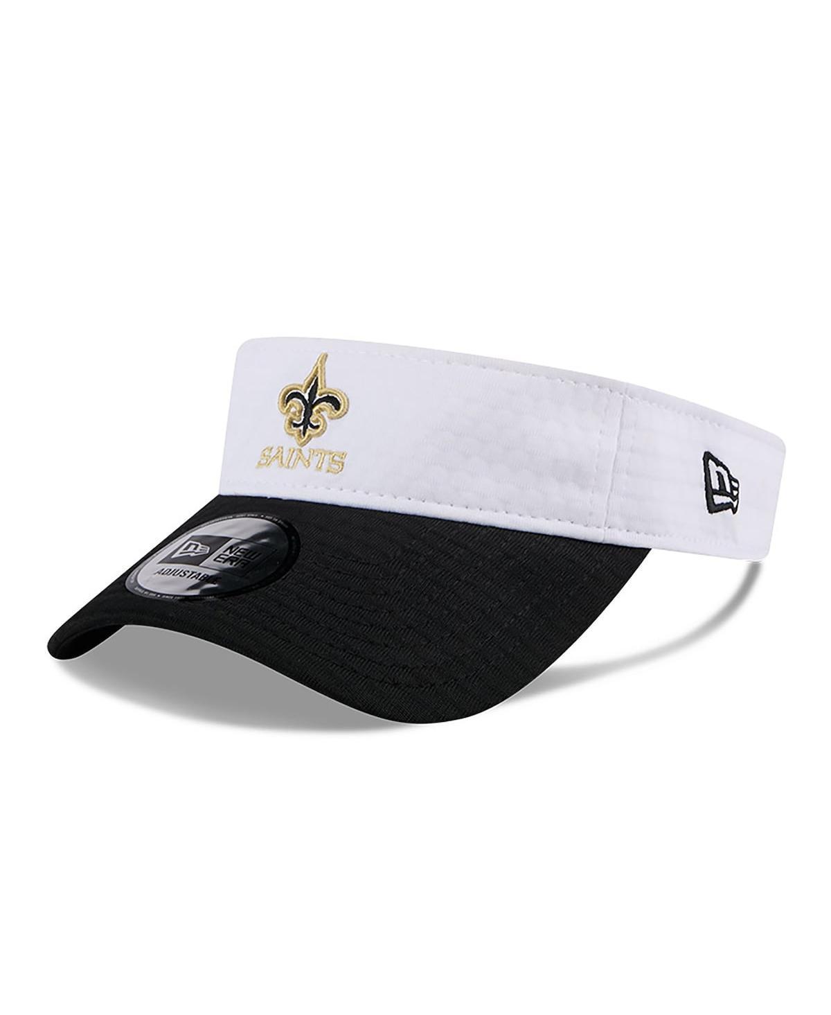 New Era Mens White New Orleans Saints 2024 Nfl Training Camp Adjustable Visor - White, Black Product Image