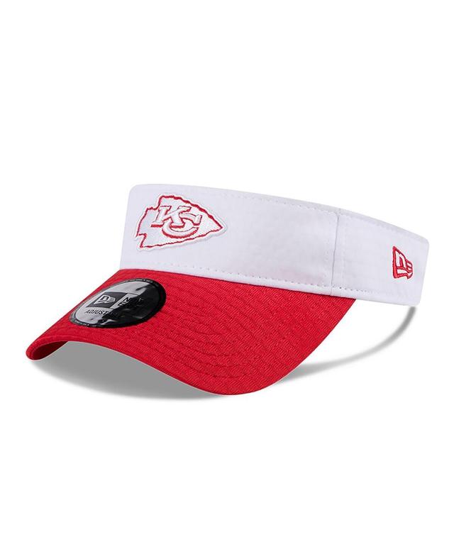 New Era Mens White Kansas City Chiefs 2024 Nfl Training Camp Adjustable Visor - White Product Image