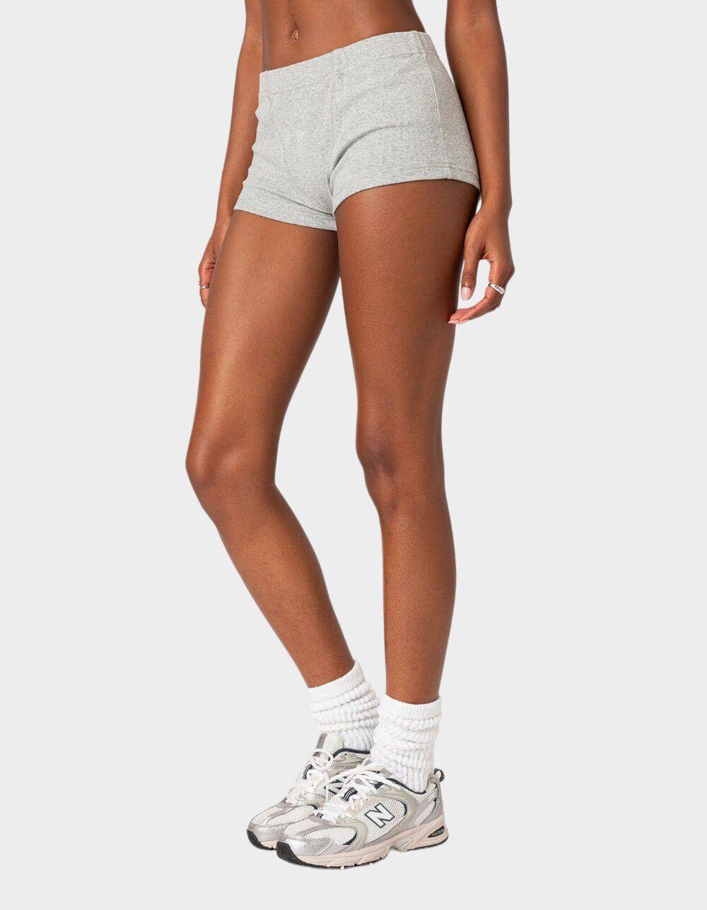 EDIKTED Rebekah Ribbed Shorts Product Image