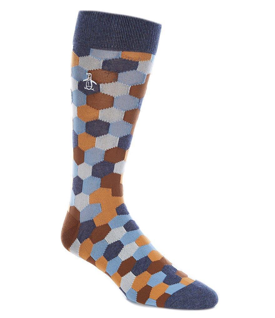 Original Penguin Felix Geometric-Print Crew Socks Product Image