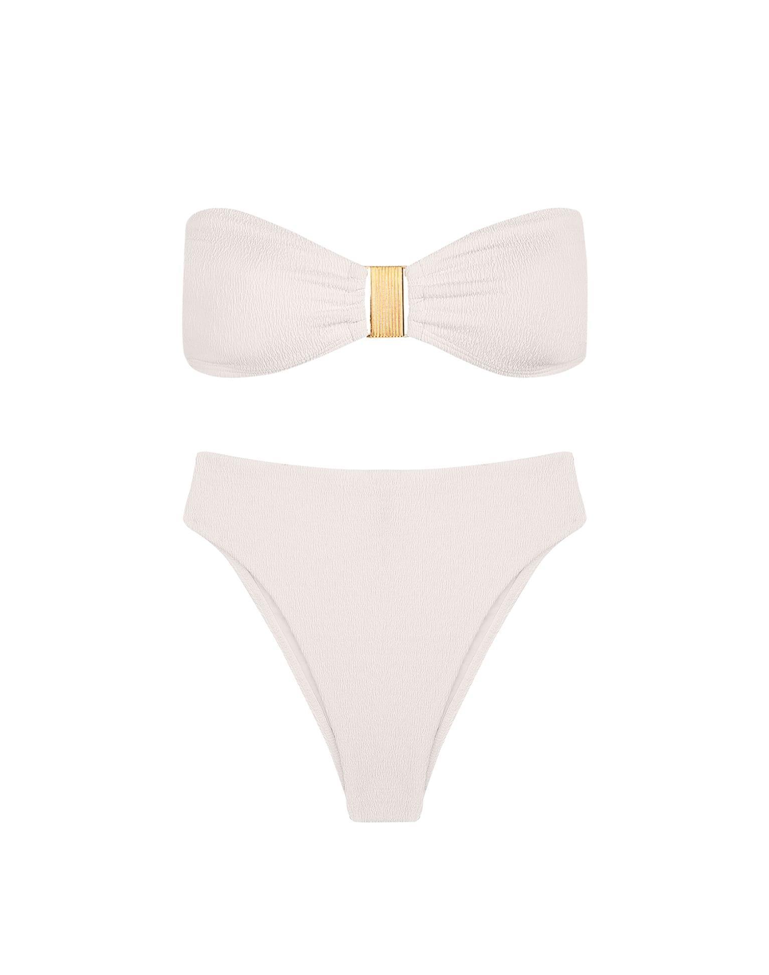 Firenze Gigi Hot Pant Bottom - White Product Image