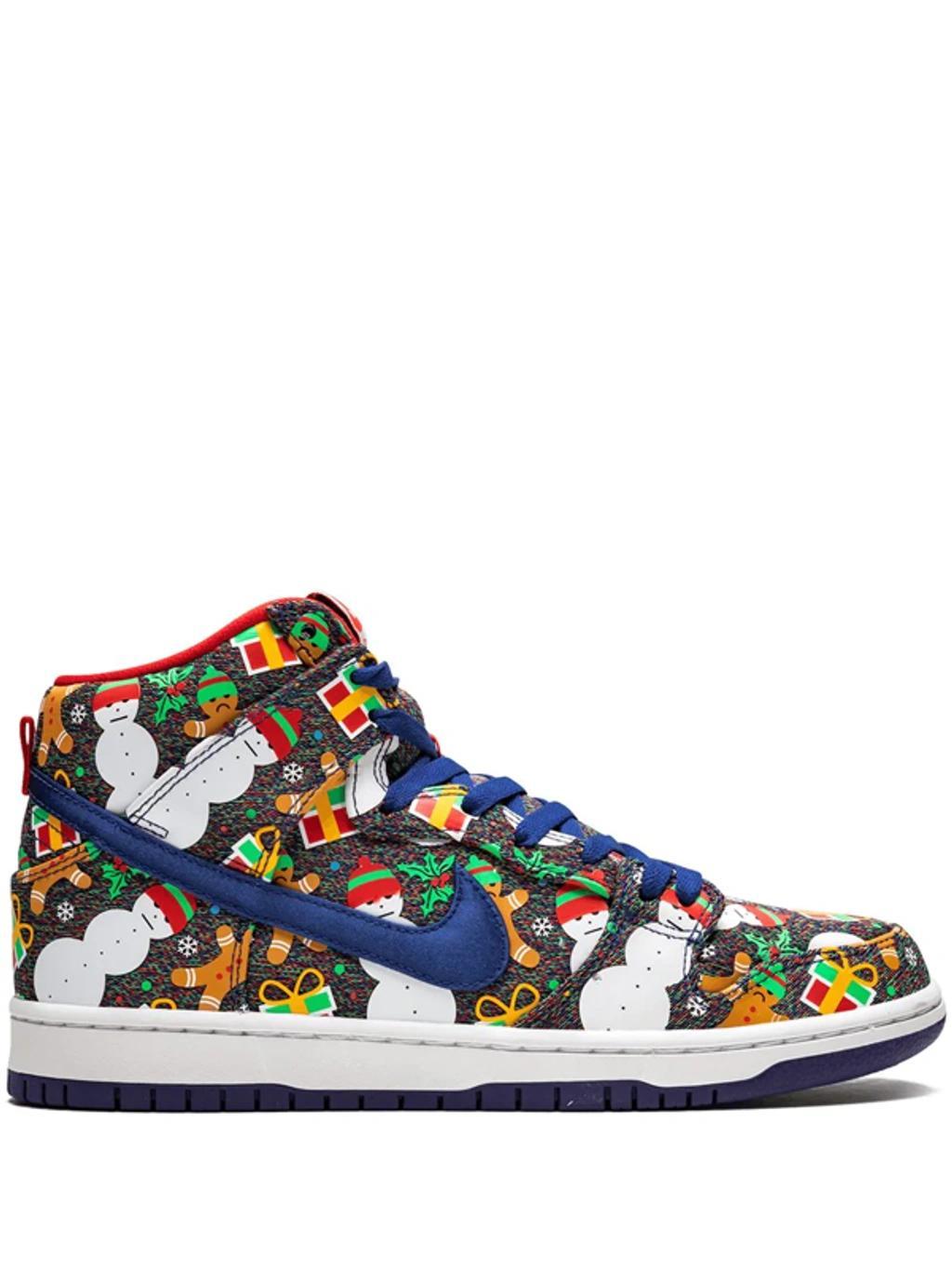 Sb Dunk High Trd Qs Sneakers In Blue Product Image