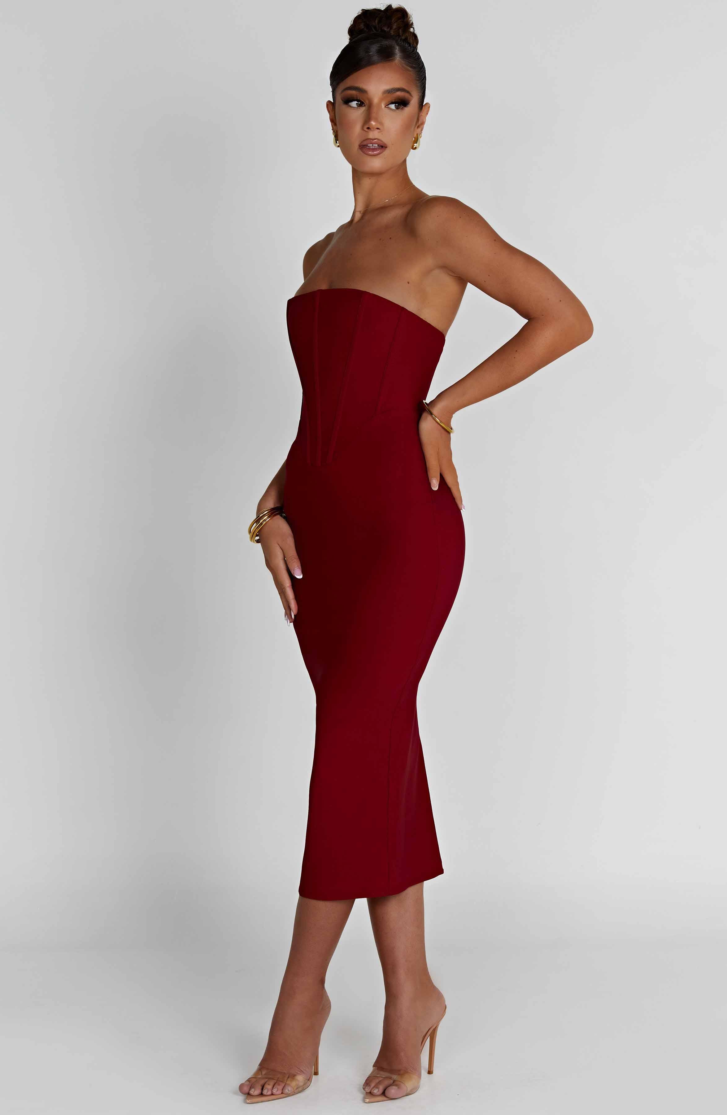 Amore Midi Dress - Red Product Image