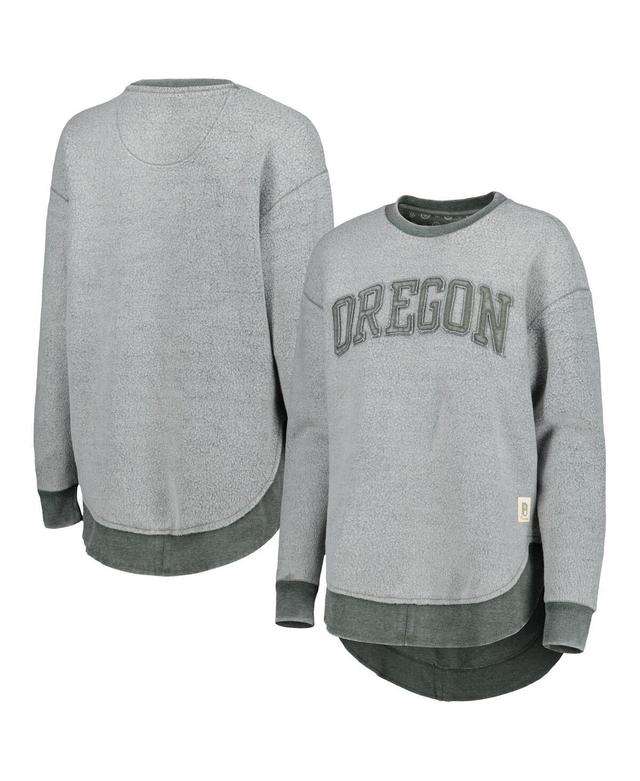 Womens Pressbox Green Oregon Ducks Ponchoville Pullover Sweatshirt Product Image