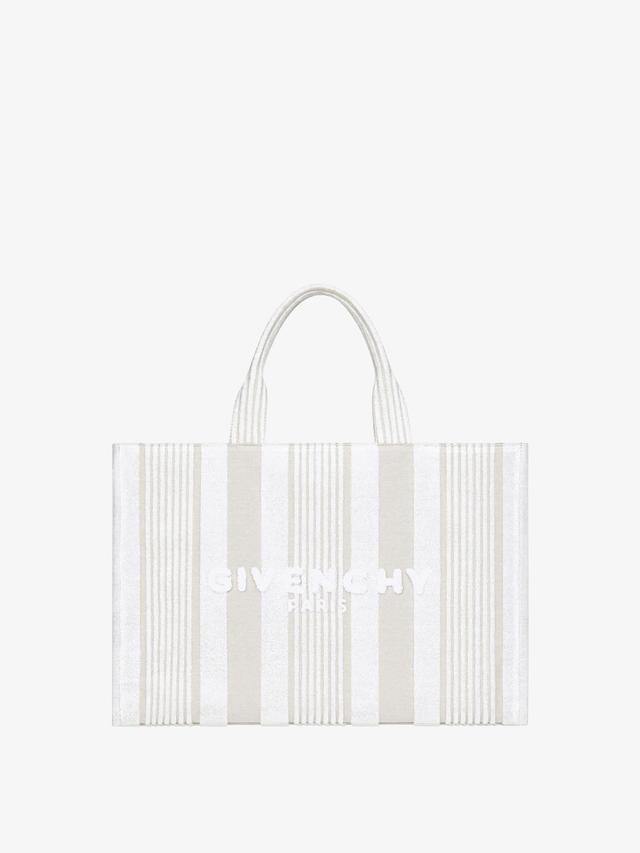 GIVENCHY tote bag in cotton towelling with stripes Product Image