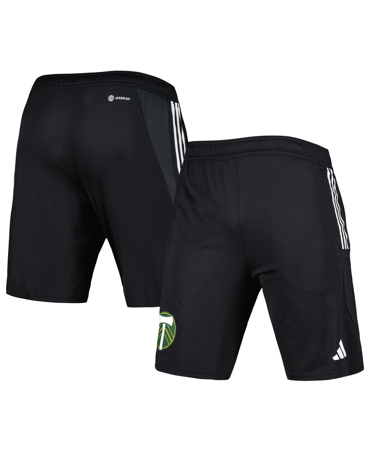 Mens adidas Black Portland Timbers 2023 On-Field Aeroready Training Shorts Product Image