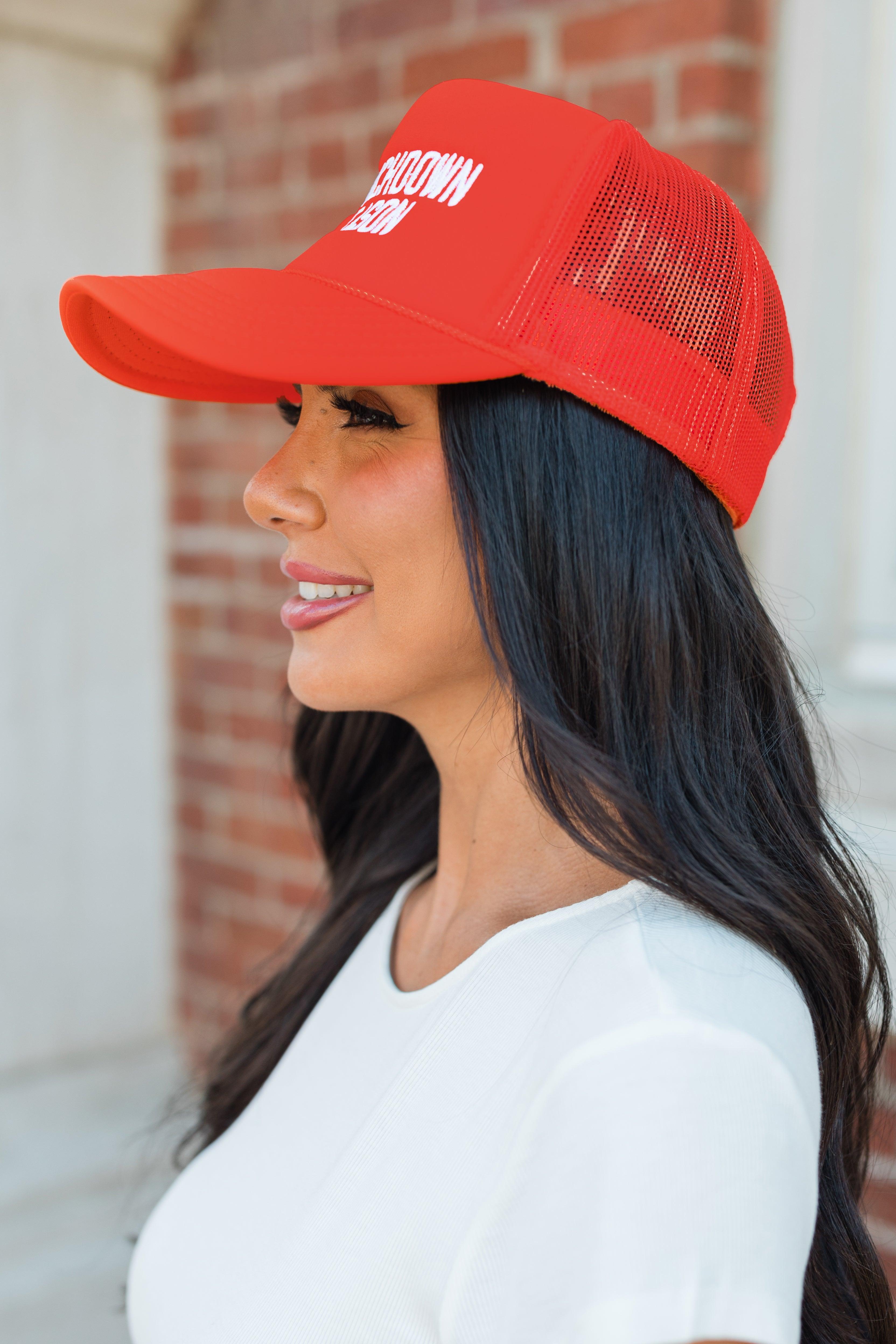 Touchdown Season Red Trucker Hat Product Image