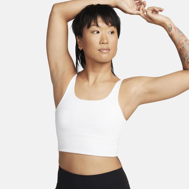 Nike Womens Zenvy Rib Light-Support Non-Padded Longline Sports Bra Product Image