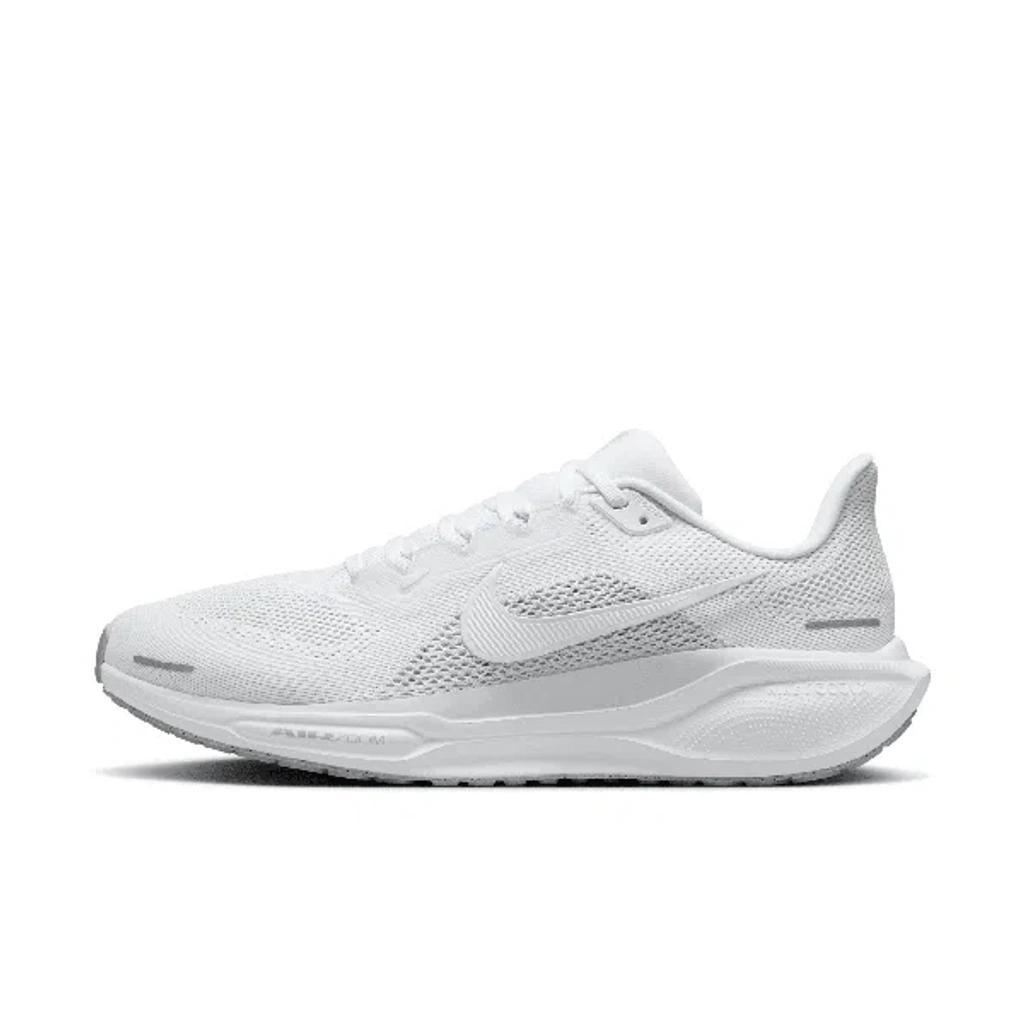 NIKE Men's Pegasus 41 Road Running Shoes In White Product Image