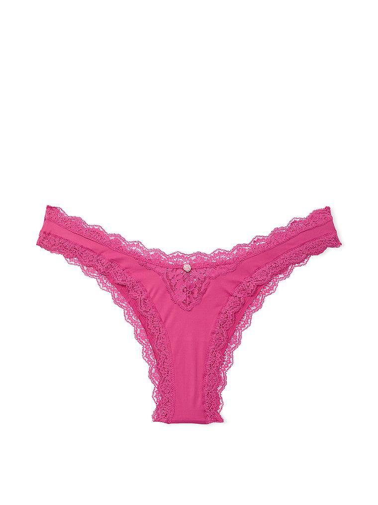 Lace-Trim Brazilian Panty Product Image