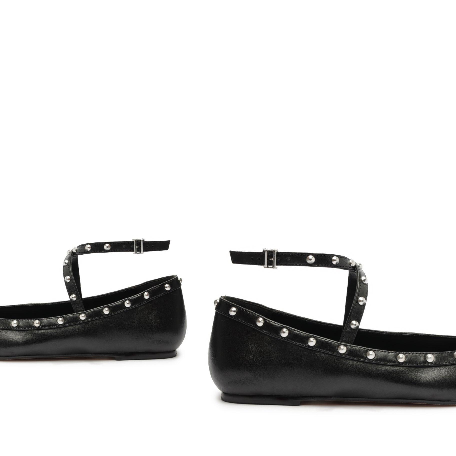 Larissa Nappa Leather Flat Female Product Image