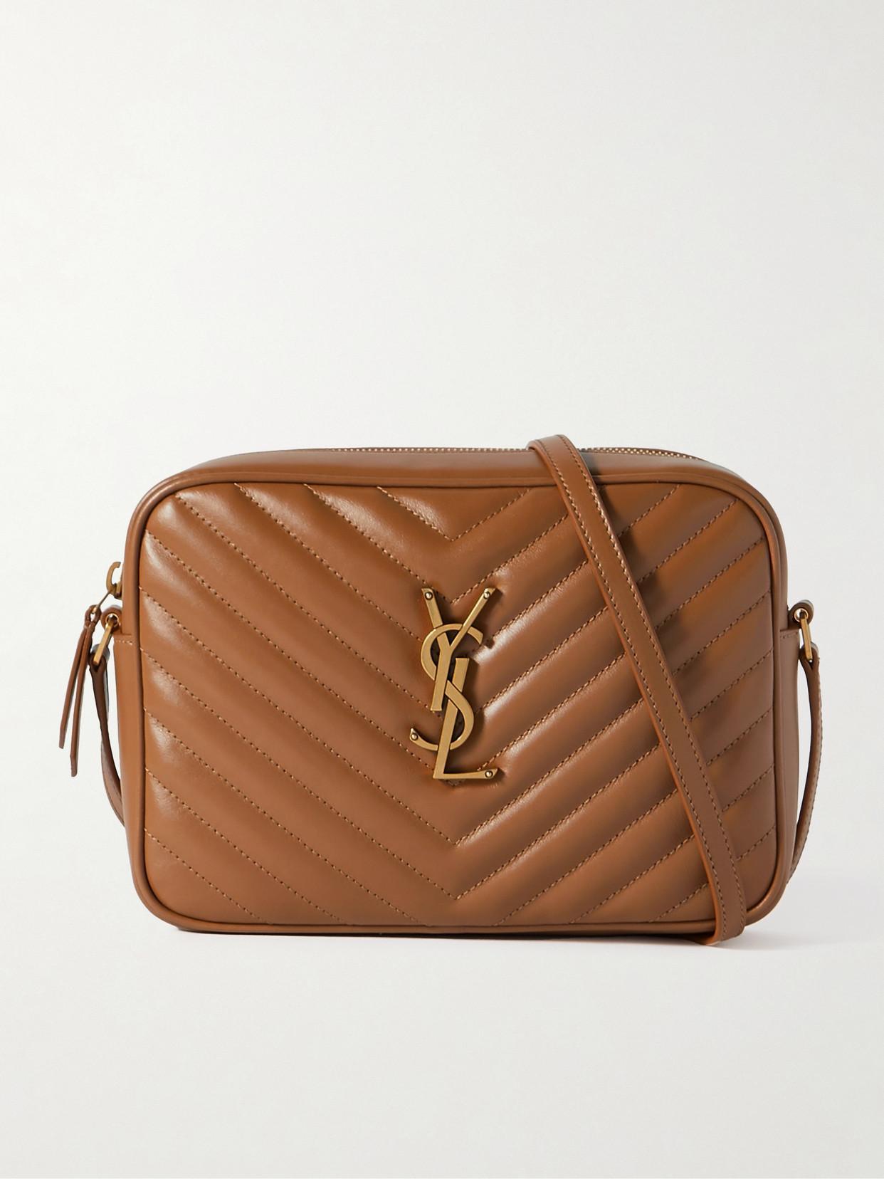 SAINT LAURENT Lou Medium Quilted Leather Shoulder Bag In Brown Product Image