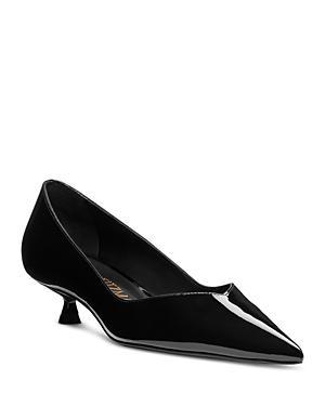 Stuart Weitzman Eva Kitten Heel Pointed Toe Pump Product Image