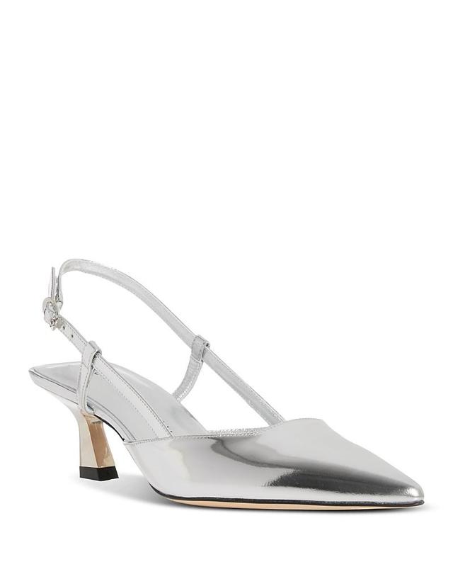 Womens Vinnie 50MM Metallic Patent Leather Pumps Product Image